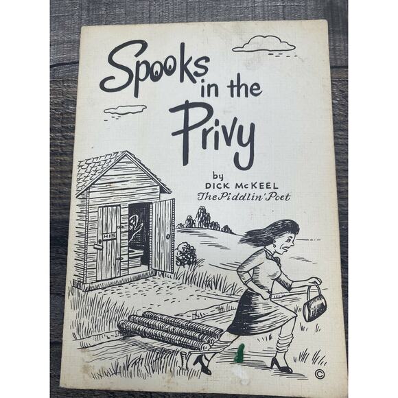 1972 Poem Greeting Card Spooks in the Privy by Dick McKeel The Piddlin' Poet VTG - Picture 9 of 12